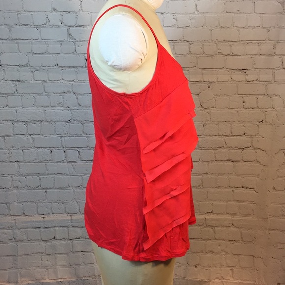 Old Navy raw edge tiered spaghetti strap top - Picture 2 of 6